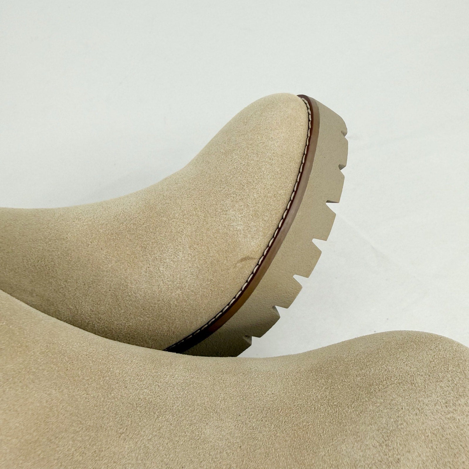 Blondo Womens Dyme Ankle Boots US 10 M Beige Sand Suede Waterproof NWOB