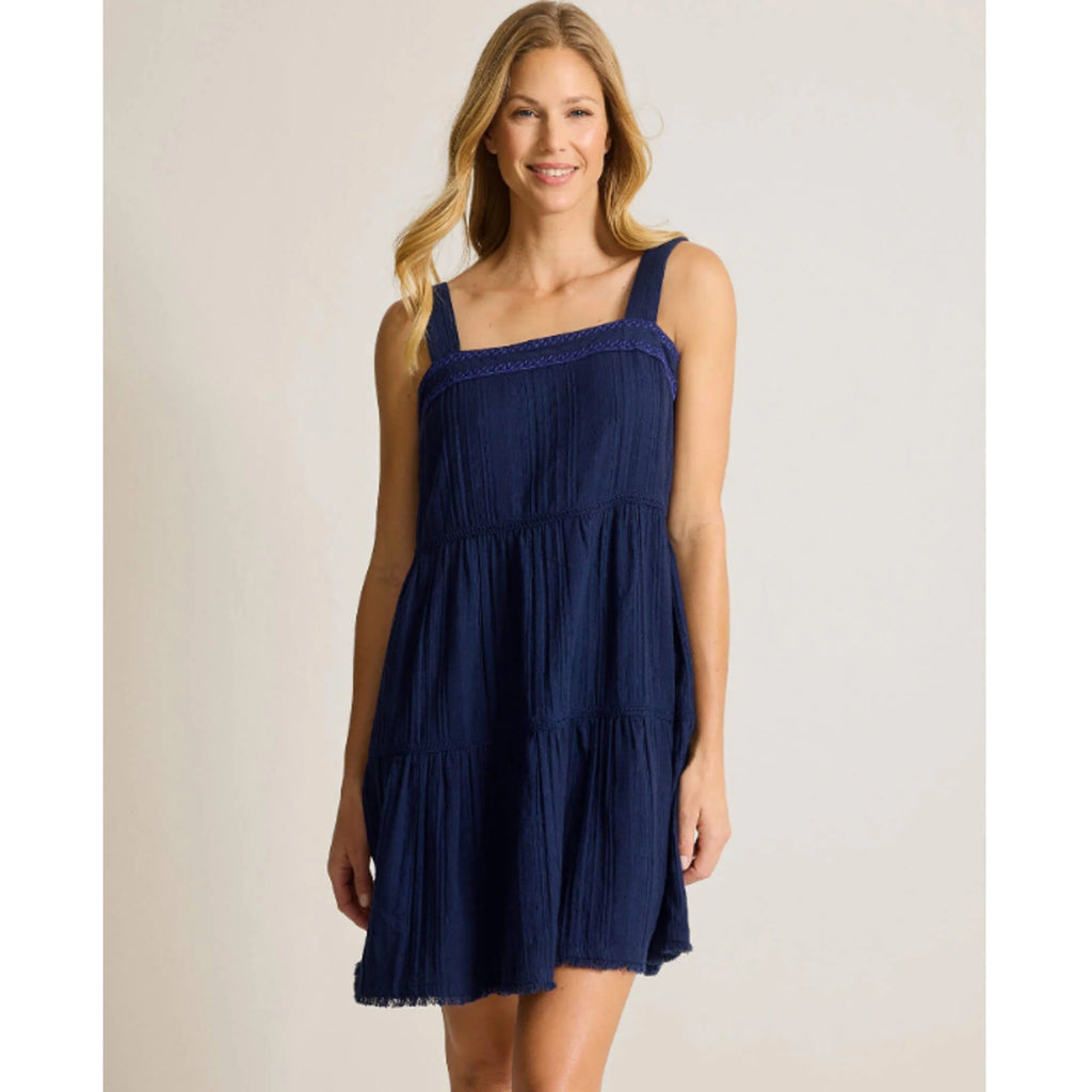 TOMMY BAHAMA Women's Mykonos Sundress XS Mare Navy Blue Cover Up NWT