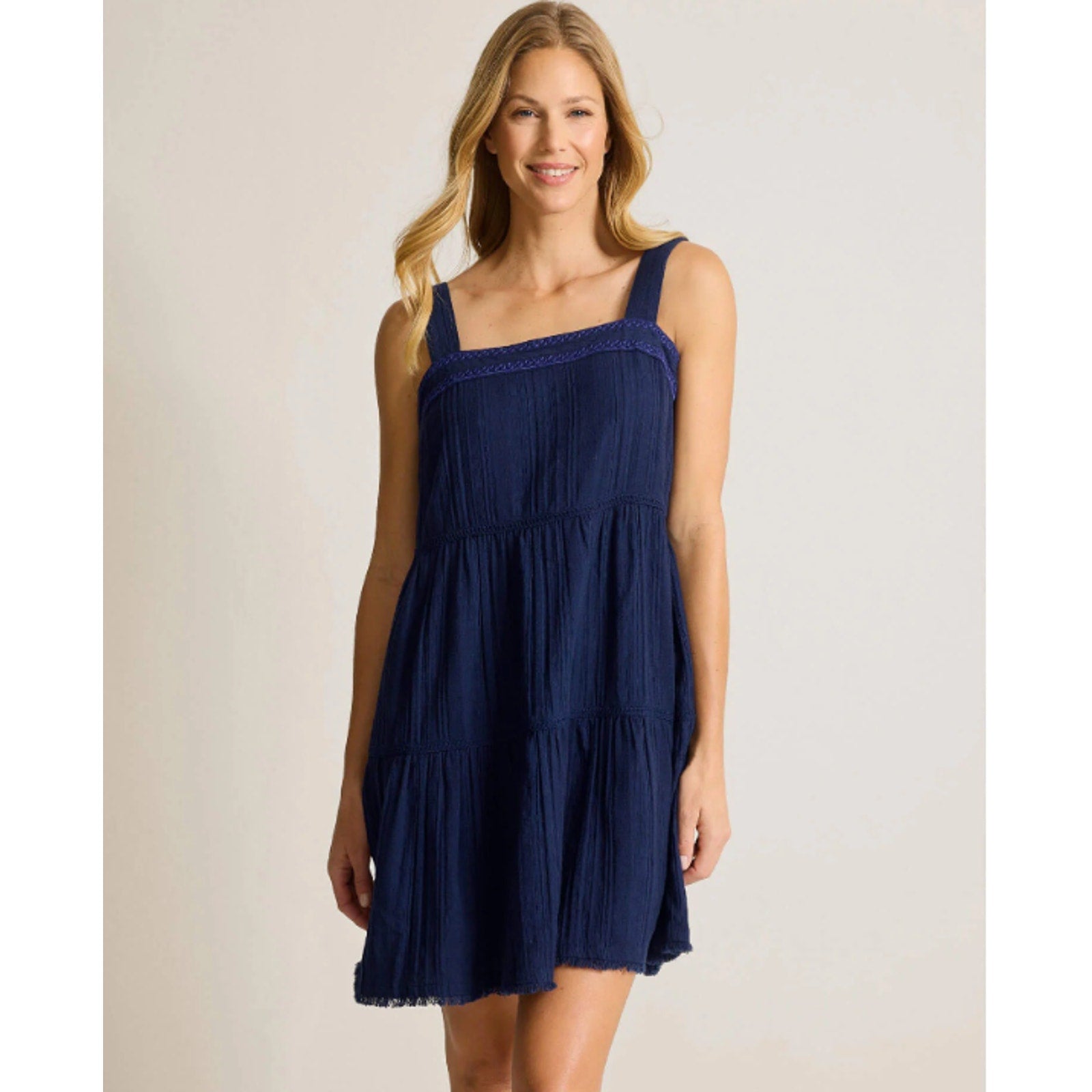 TOMMY BAHAMA Women's Mykonos Sundress XS Mare Navy Blue Cover Up NWT