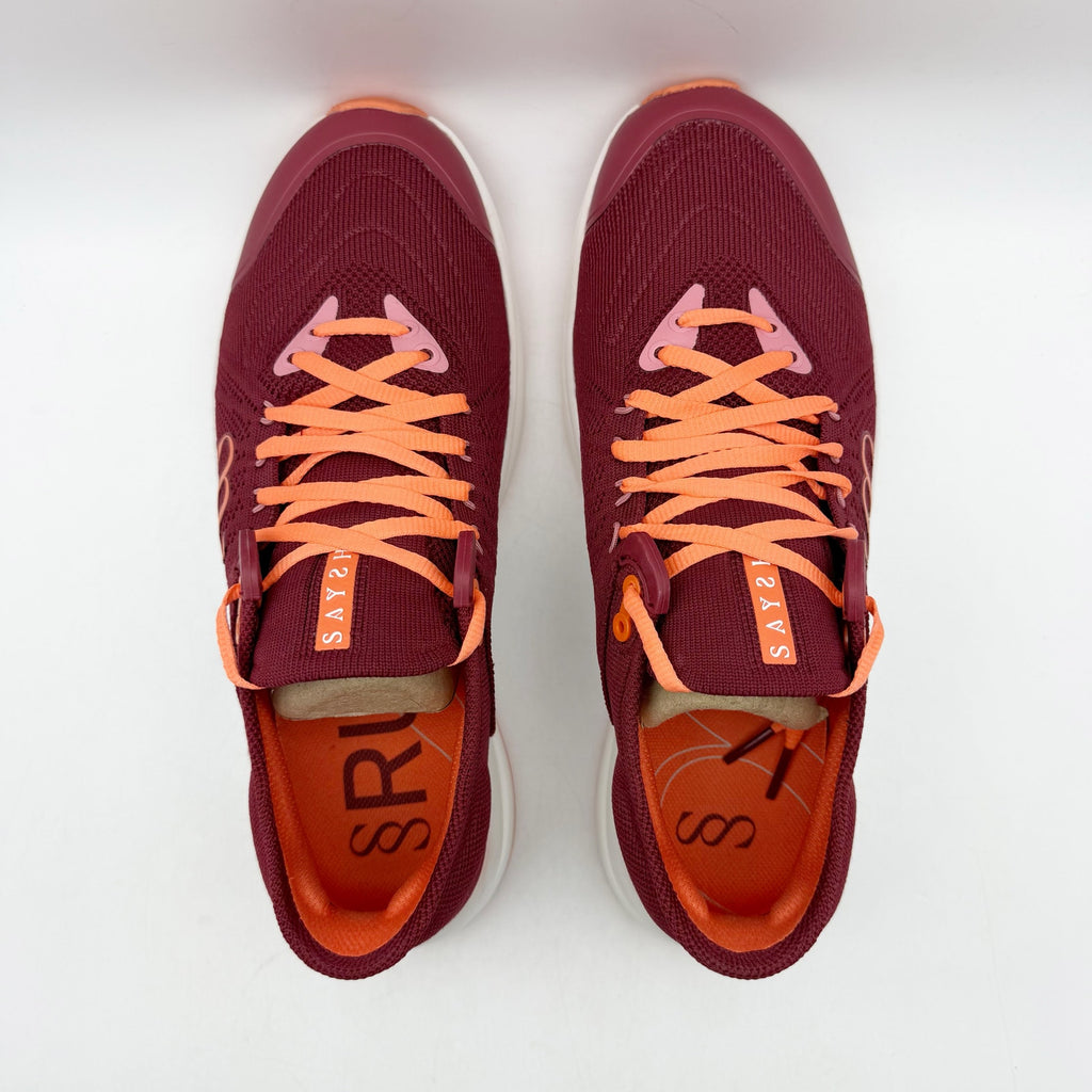Saysh Womens The Felix Runner Athletic Shoes Size 9.5 Red Orange NIB