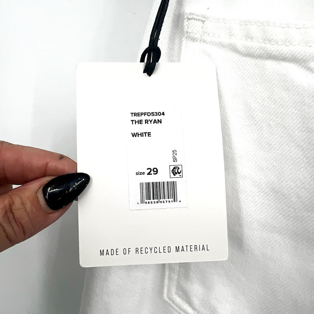 JOE'S JEANS Womens Ryan Low Slung Baggy Jeans Size 29 US 8 White Rigid NWT