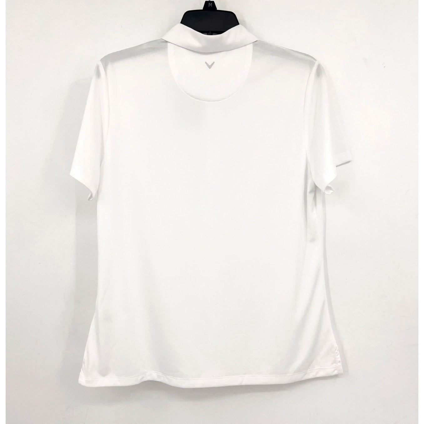CALLAWAY 1/4 Zip Short Sleeve Golf Polo Shirt Medium Brilliant White Heather NWT