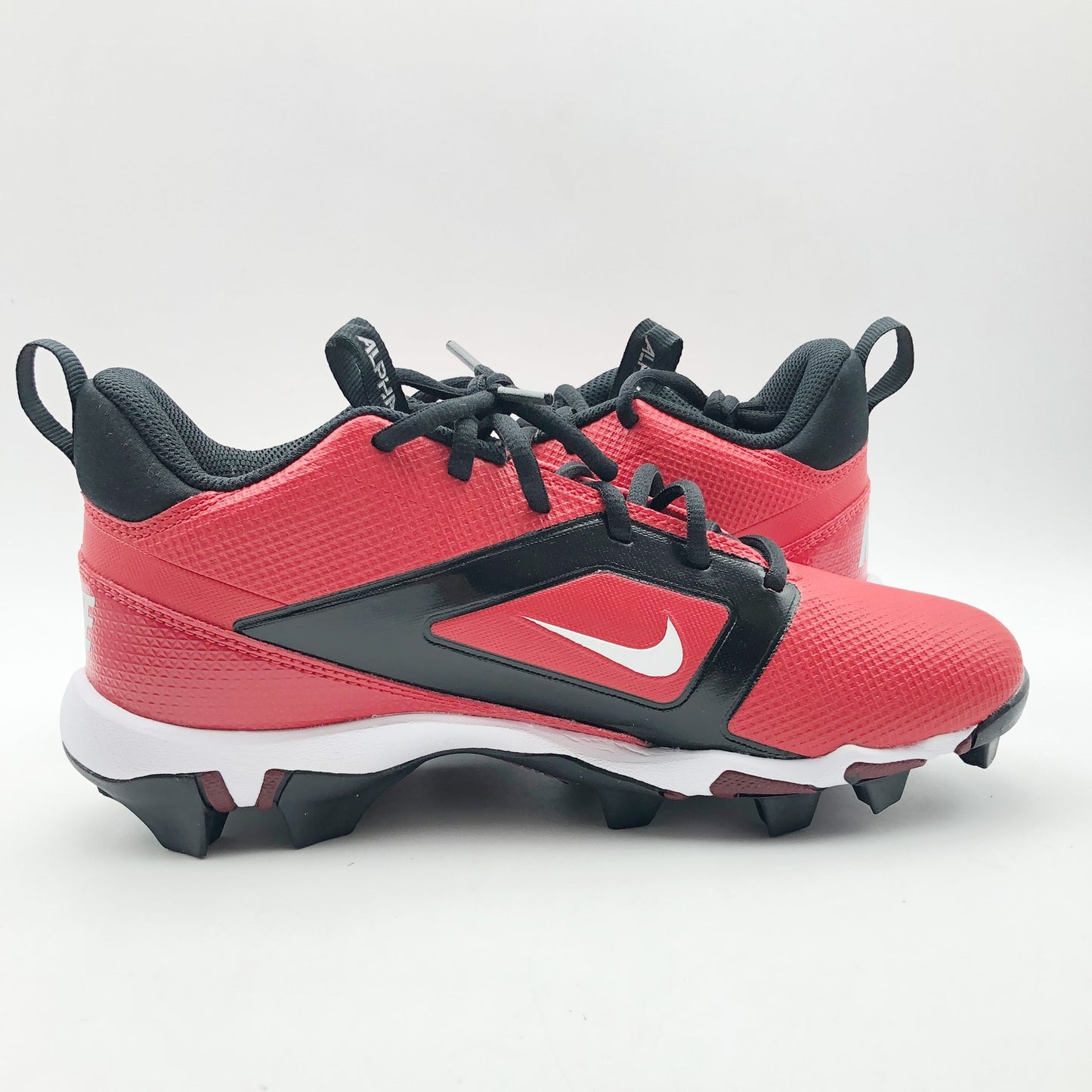 Nike Kids Alpha Menace 4 Shark Football Cleats Size 6 Red White NWOB
