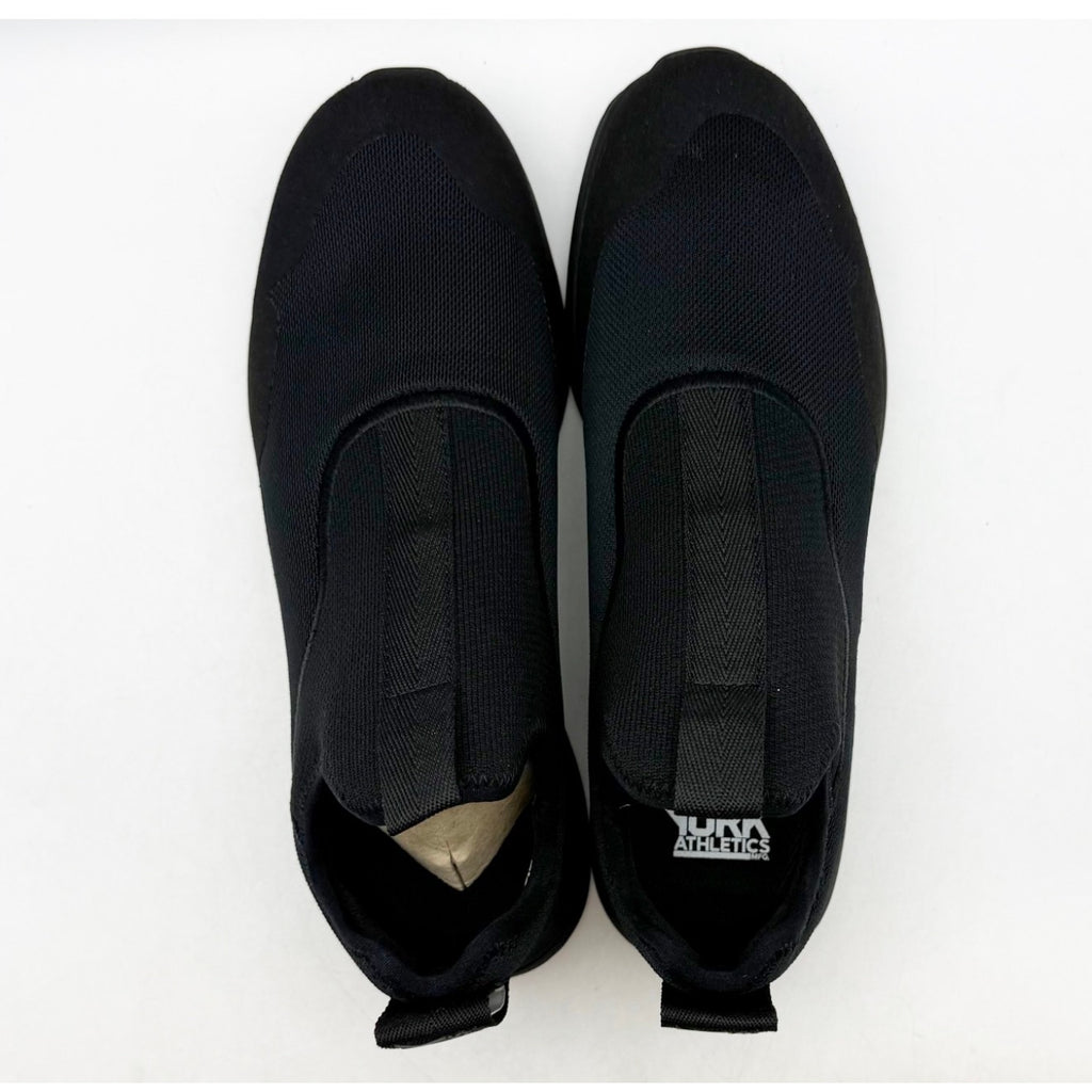 YORK Athletics Mens The Gail Recovery Trainer Sneakers US 8 Black Slip On NIB