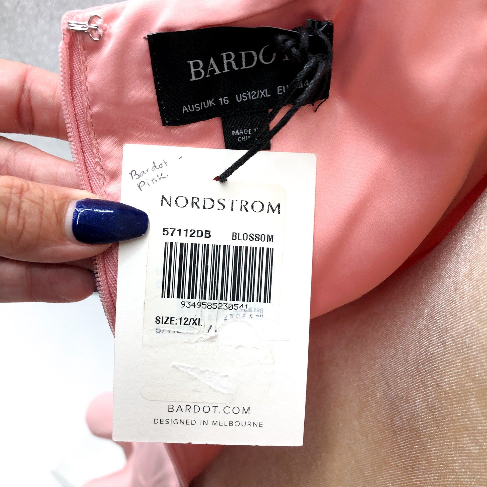 BARDOT Womens Gigi Mini Dress US 12 XL Pink Blossom Sleeveless
