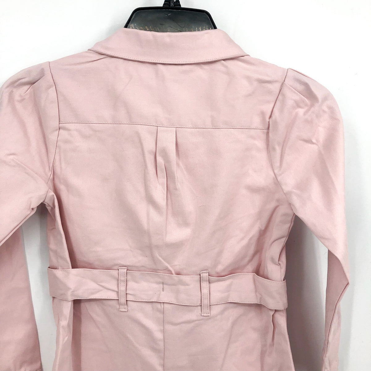 BARDOT JUNIOR Girls Rae Utility Romper Size 14 Blush Pink Short Sleeve Belt NWT