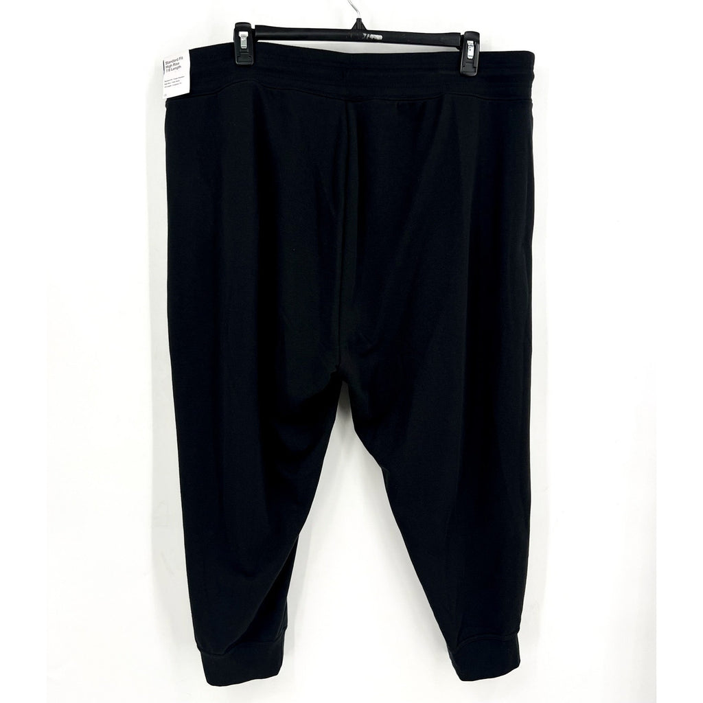 NIKE Womens Dri-Fit One French Terry Joggers 3X Black 7/8 Length Pants NWT