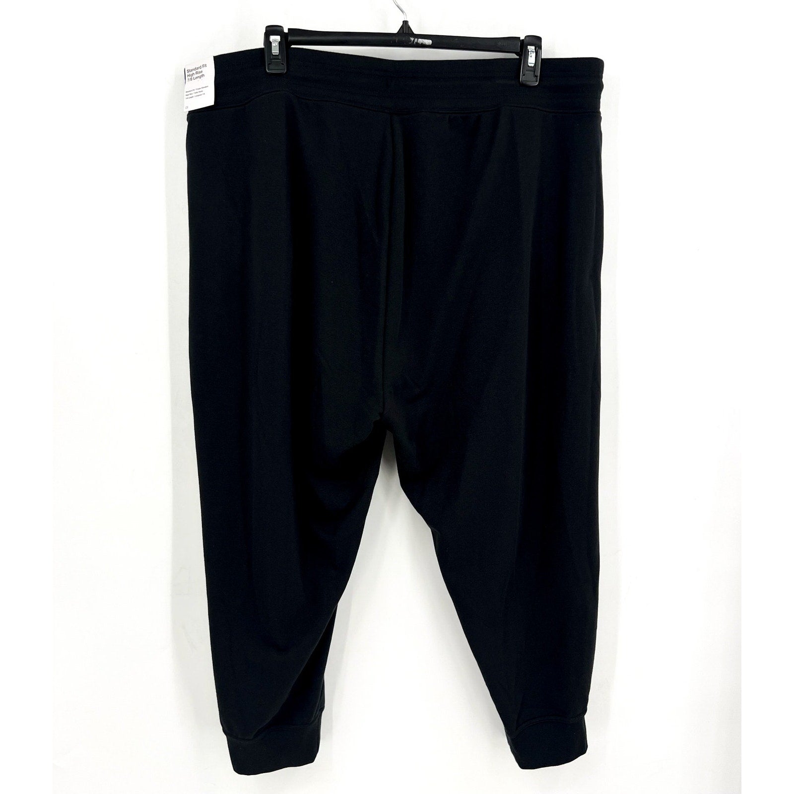NIKE Womens Dri-Fit One French Terry Joggers 3X Black 7/8 Length Pants NWT
