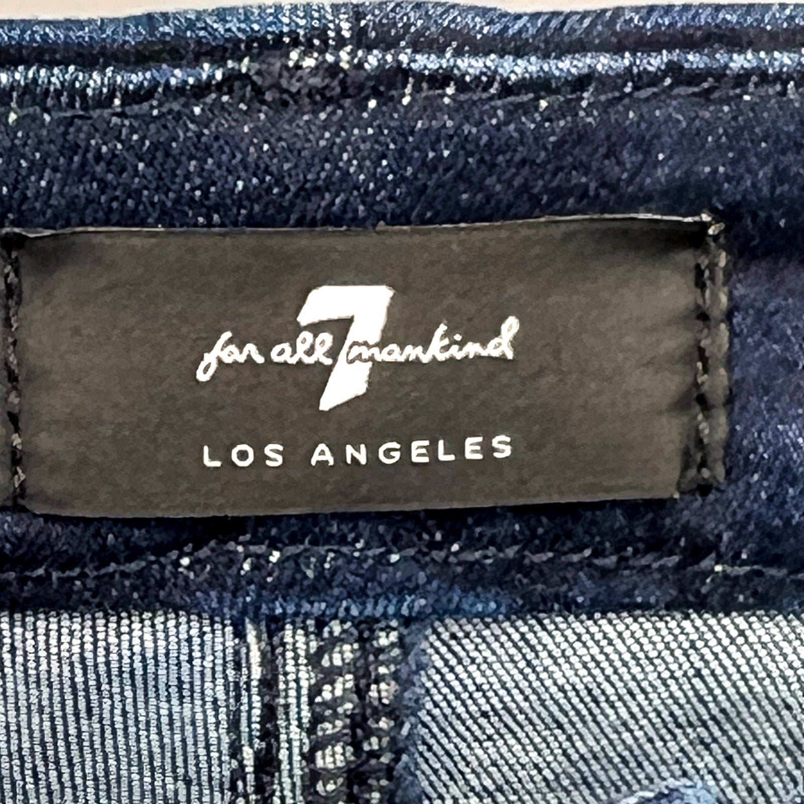7 FOR ALL MANKIND Skinny Bootcut Jeans Size 26 US 2 Dark Blue Ultra High NWT
