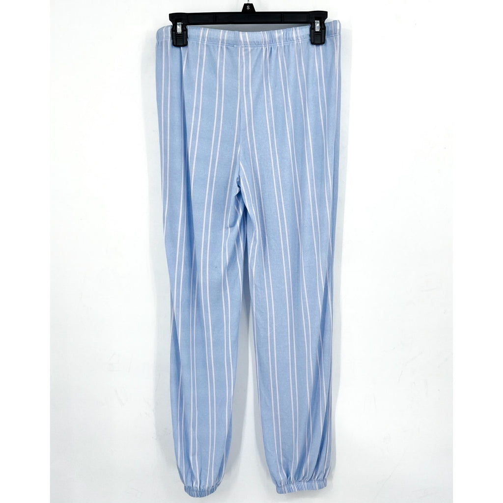 HONEYDEW Star Seeker Brushed Jersey Pajama Set Small Blue Moonstruck Stripe NWT