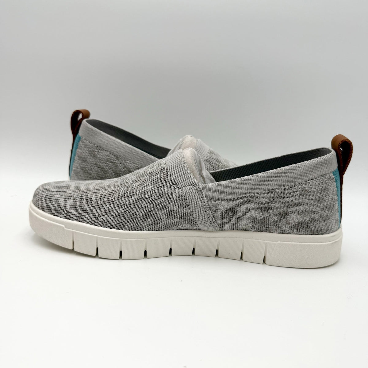Ryka Womens Hera Slip-on Casual Sneakers Size 8.5 M EU 38.5 Gray White NIB