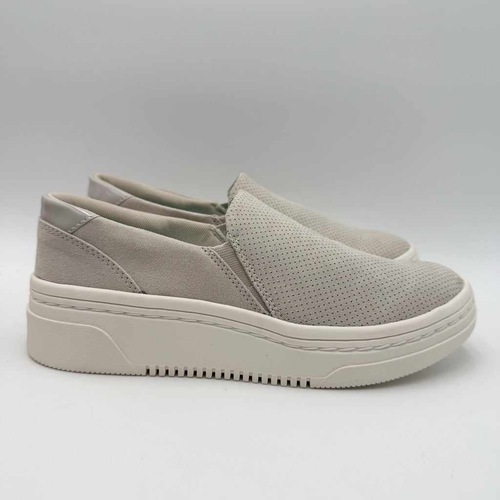 Dr. Scholls Womens Madison Next Casual Sneakers Size 7.5 Gray White Slip On NIB