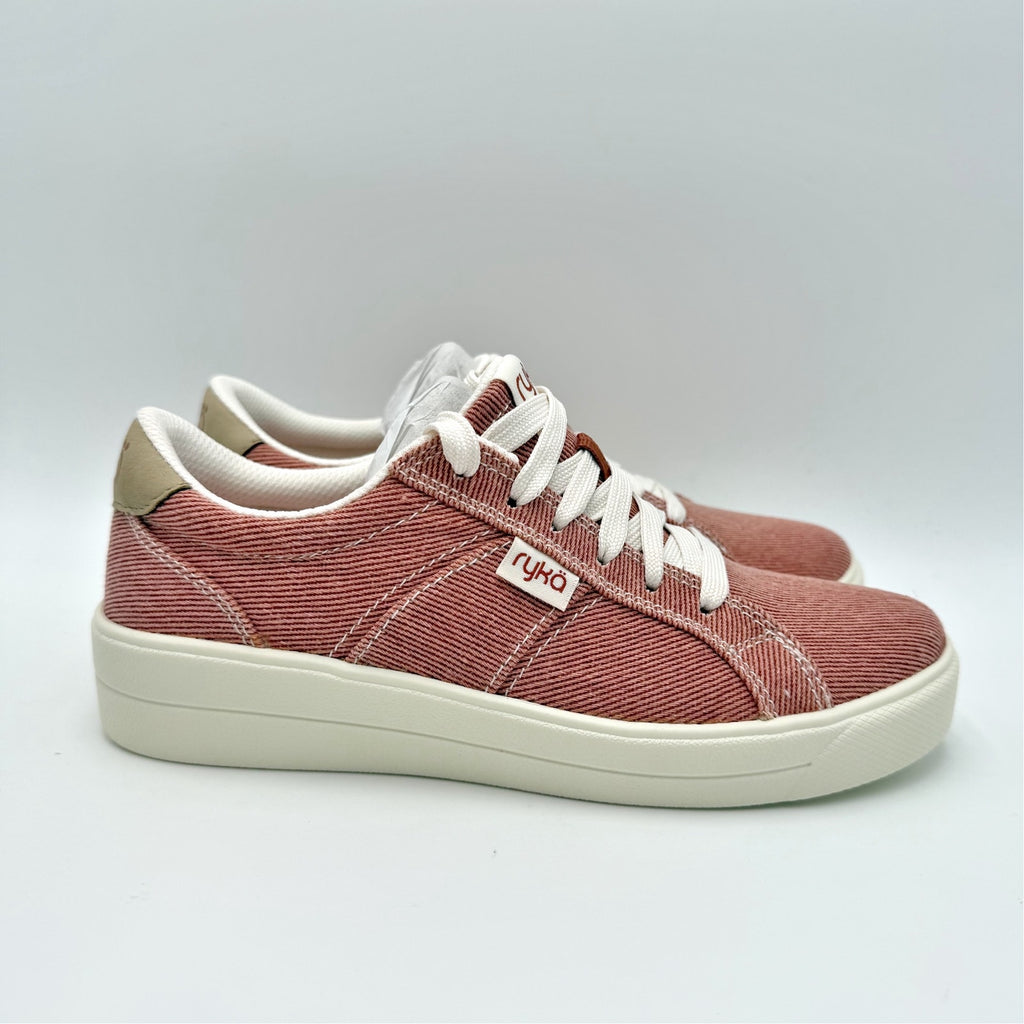 Ryka Womens Viv Classic Casual Sneakers Size 5 M EU 35 Red Clay Canvas NIB
