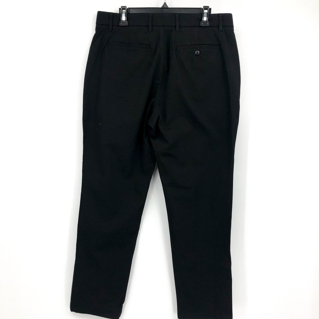 EVERLANE Uniform Mens Performance Chino Pants 33x28 Black Athletic Fit NWT