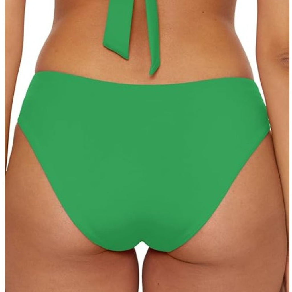 BECCA Women's Ring Hipster Bikini Bottom Large Evergreen Marble Canyon NWT