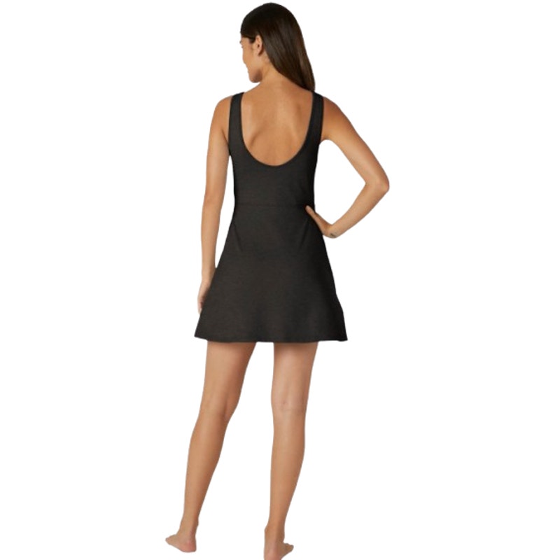 BEYOND YOGA Women's Movement Dress XS Grey Darkest Night Spacedye NWT