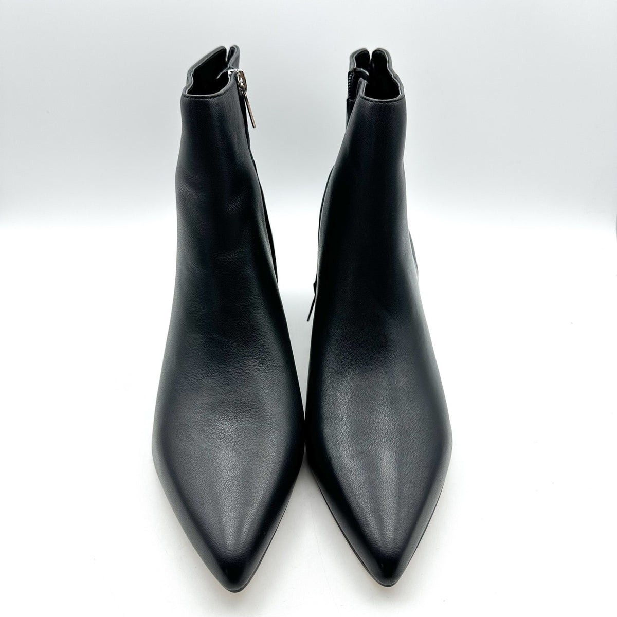 Marc Fisher LTD Womens Leonna Ankle Boots Size 8.5 M Black Leather Heels NWOB
