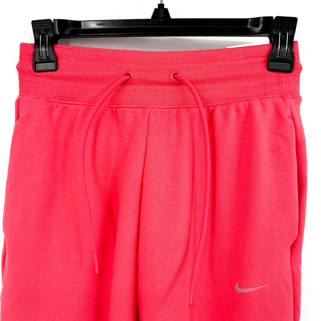 NIKE Women's Dri Fit 7/8 Joggers XS Aster Pink High-Waisted French Terry NWT