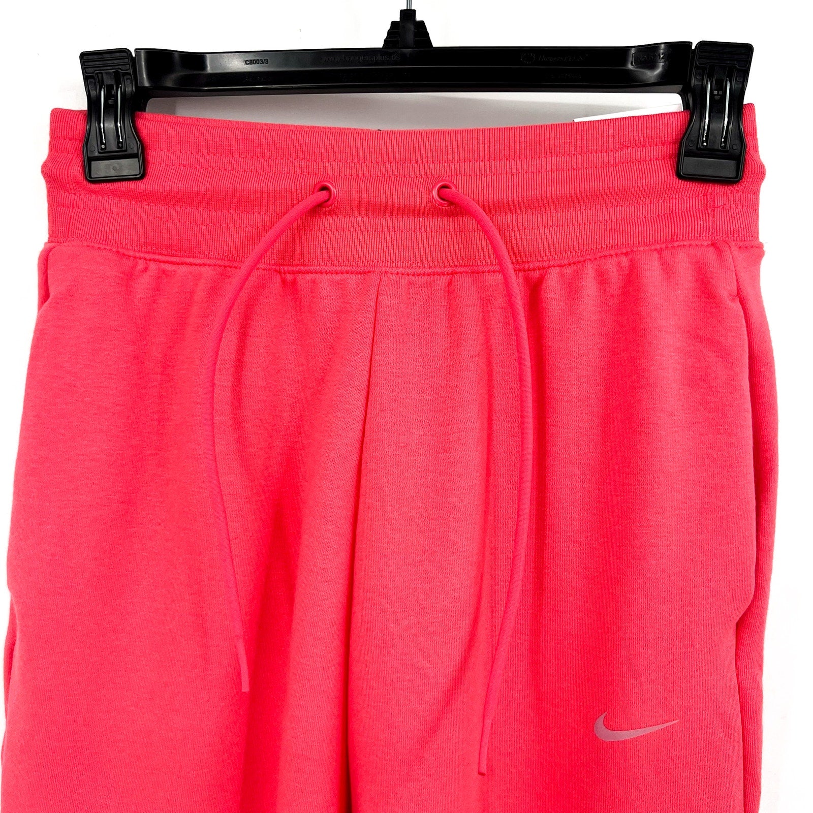 NIKE Women's Dri Fit 7/8 Joggers XS Aster Pink High-Waisted French Terry NWT