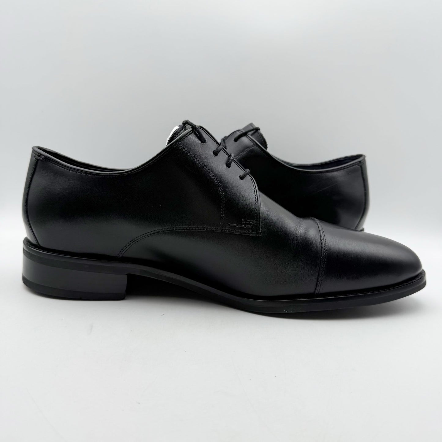 Cole Haan Mens Lenox Hill Cap Oxford Shoes US 11.5 Wide Black Leather NIB