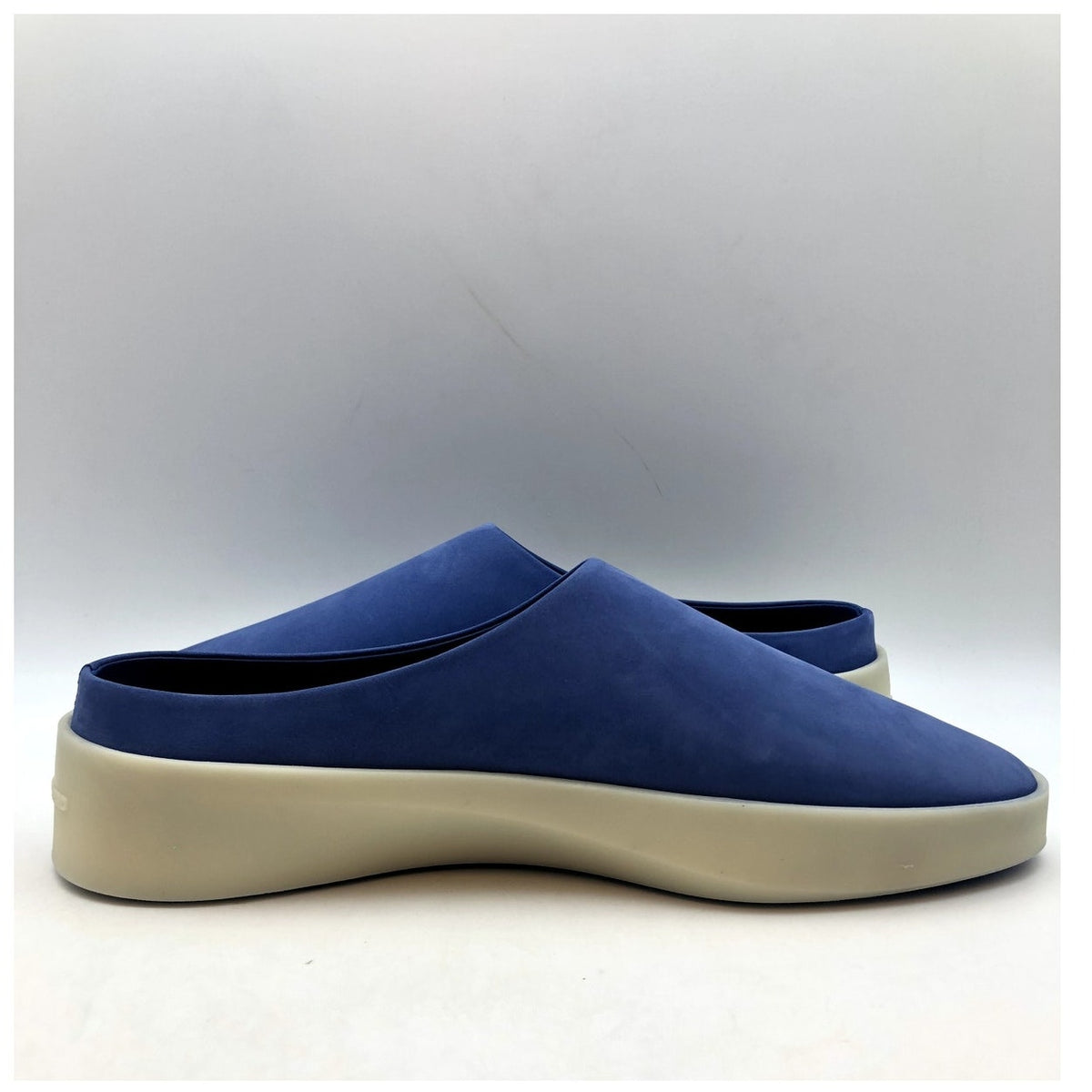 Wolf & Shepherd Cruise Mule Slip On Shoes MENS 7.5 WOMENS 9 Blue Leather NIB