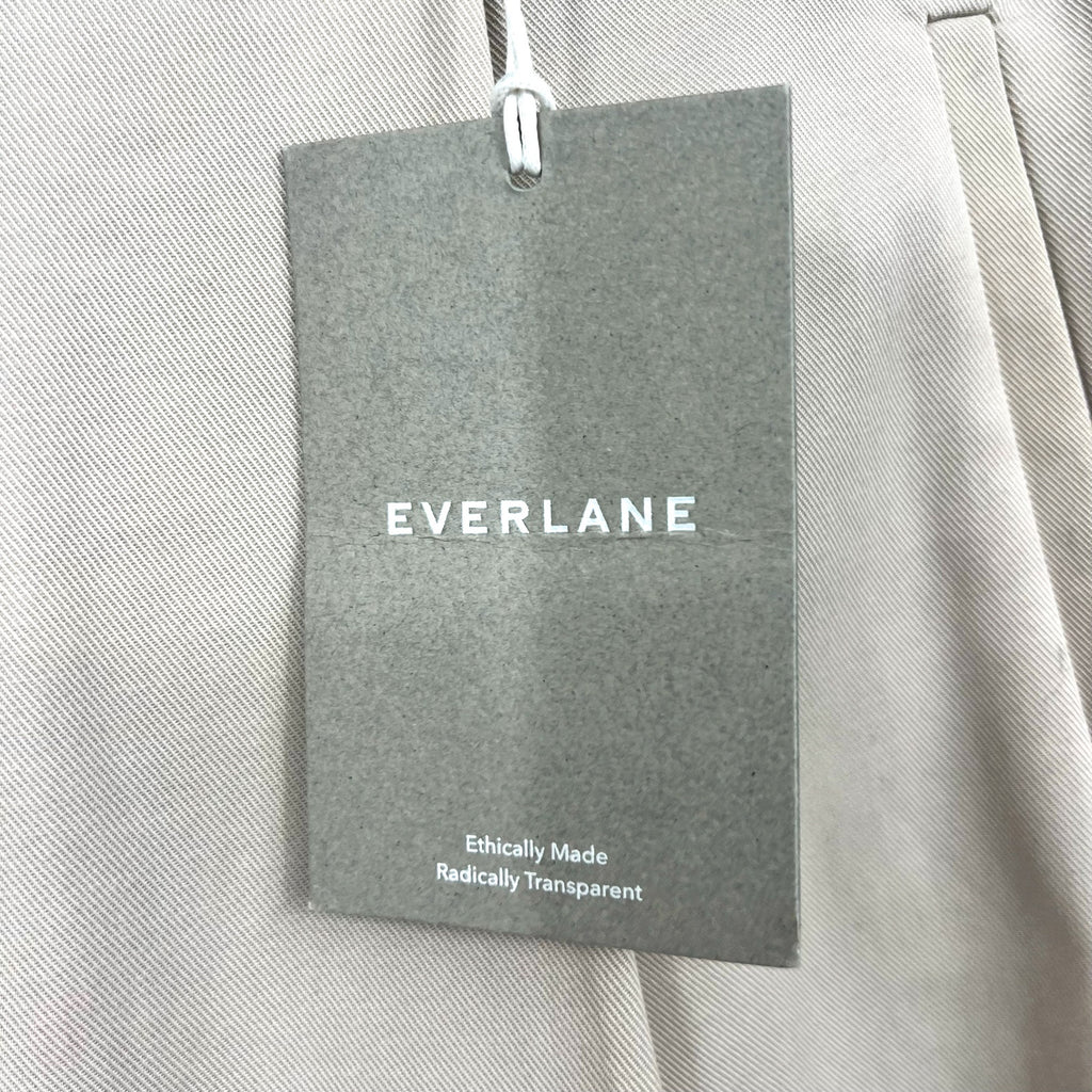 EVERLANE Women's Way High Drape Pants Size 12S Khaki 29" Inseam Sandstone NWT