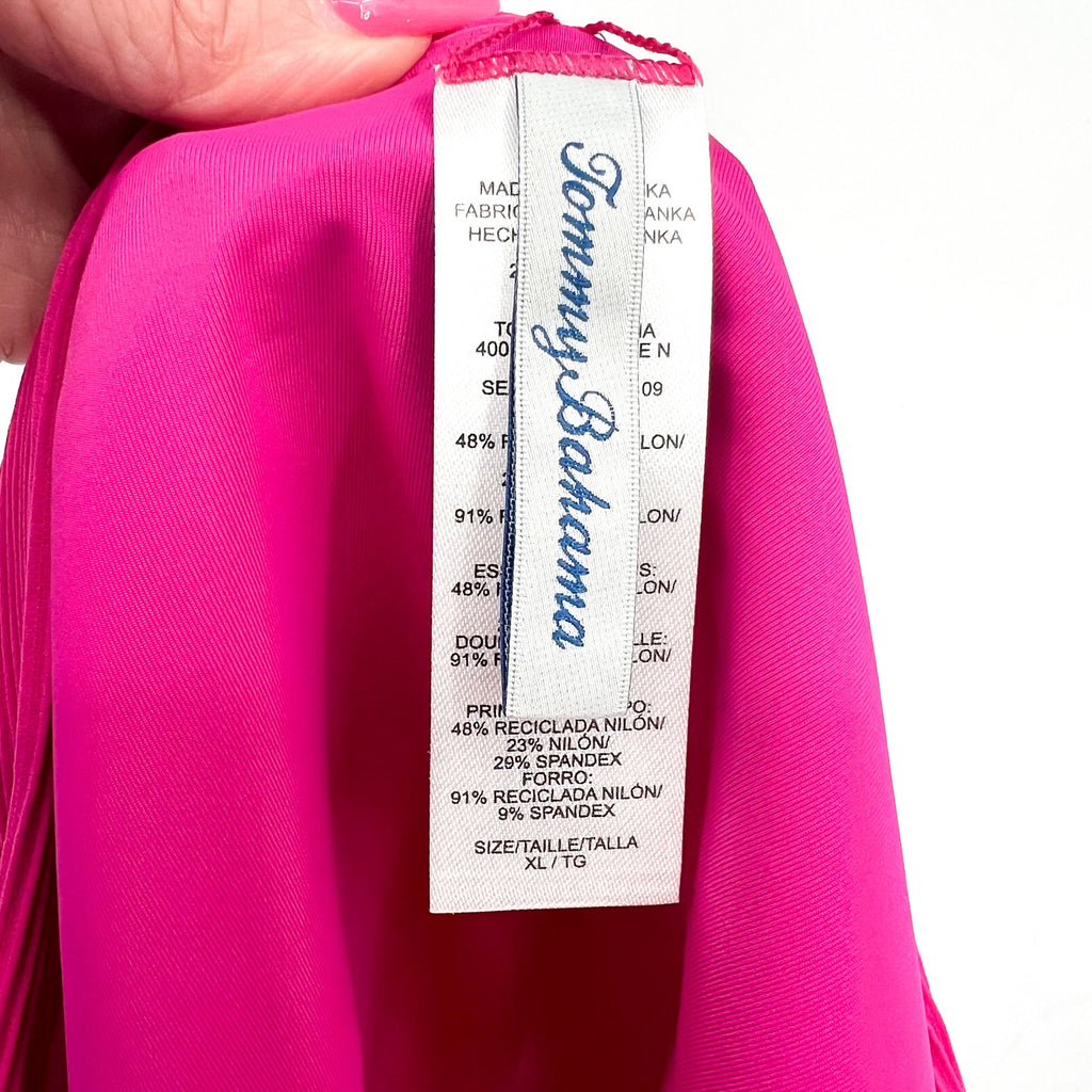 TOMMY BAHAMA Women's Ocean Point Hipster Bikini Bottom XL Pink Maui NWOT