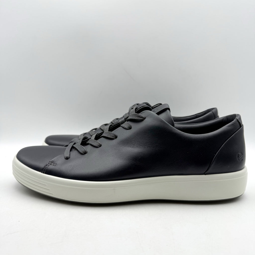 ECCO Mens Soft 7 Premier Sneakers EU 43 US 9-9.5 Black Leather NIB