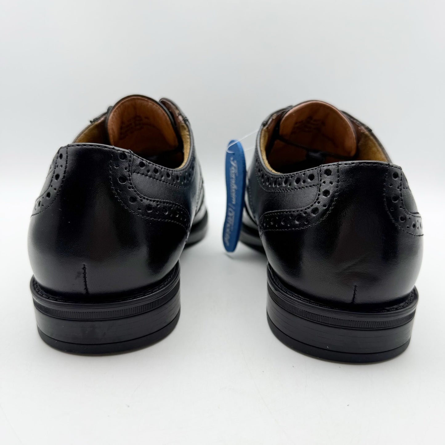 Florsheim Mens Midtown Wing Oxford Shoes US 9 D EU 42 Black Leather NIB