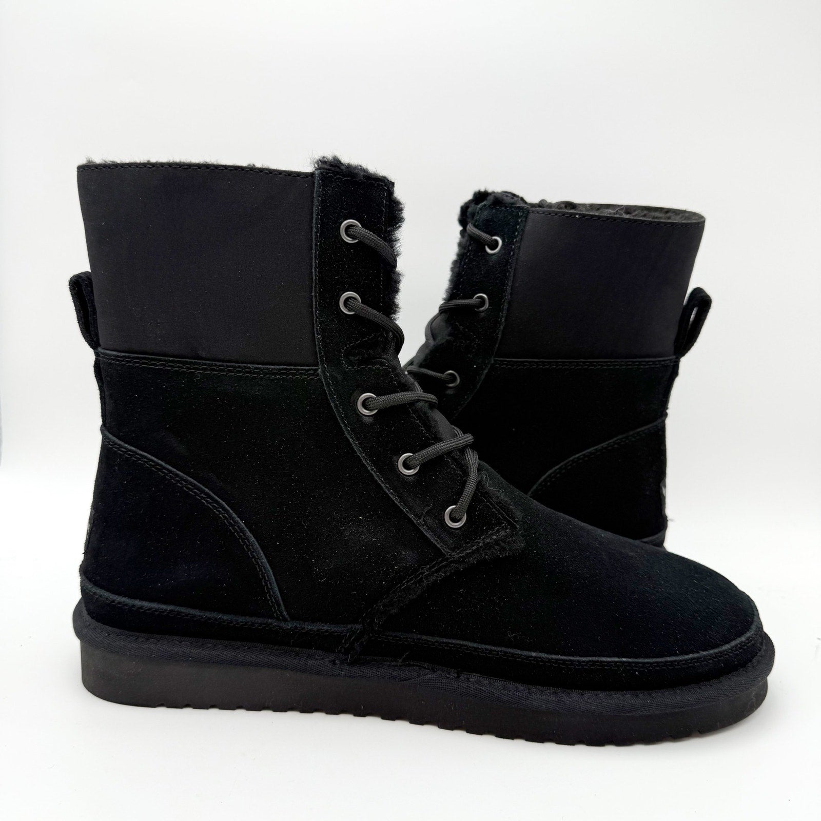 Koolaburra by UGG Womens Advay Tall Boot US 12 EU 43 Black Suede NWOB