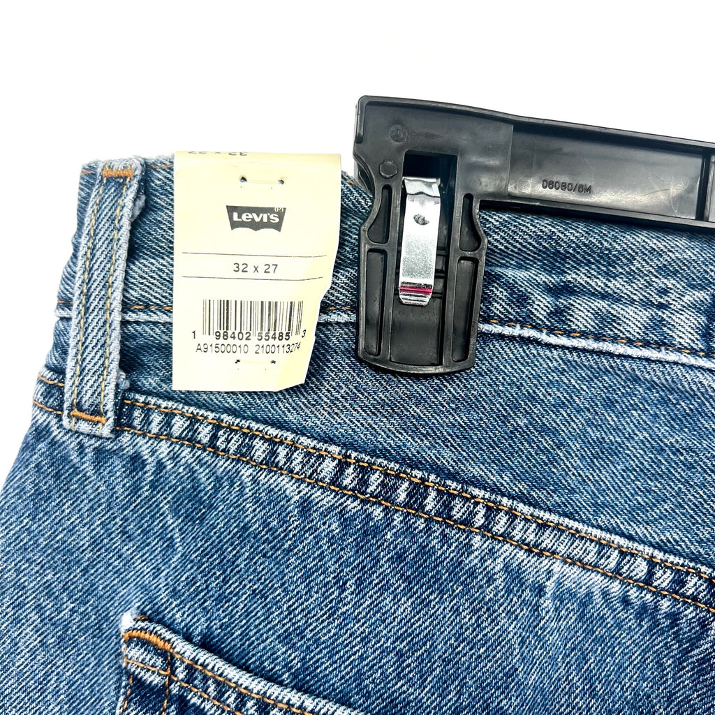 LEVI'S Womens 501 90s Ankle Jeans 32x27 US 14 Blue Shout Out Stone A91500010 NWT