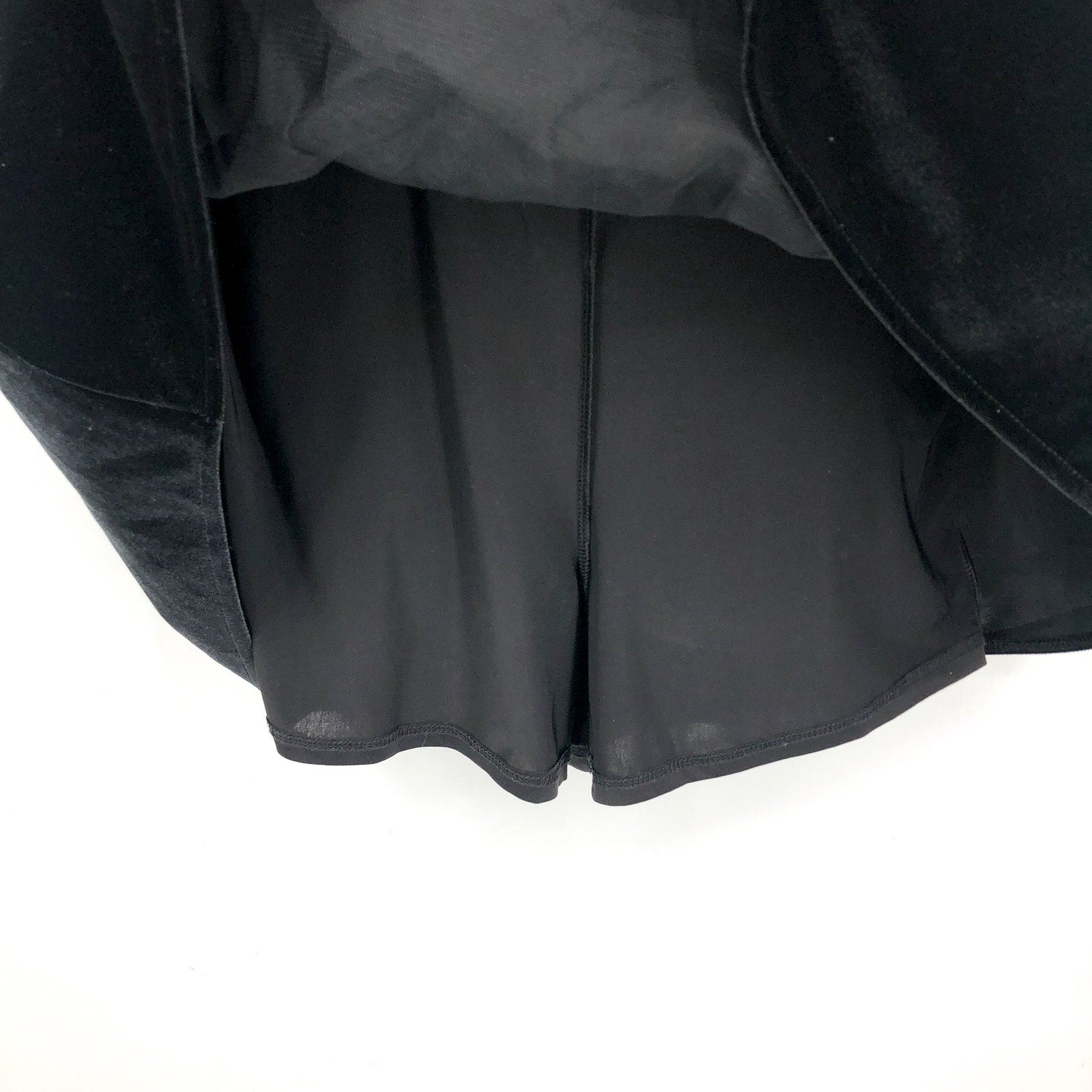 SHOW ME YOUR MUMU Women's Ricci Skort Dress Medium Black Velvet Bows NWT