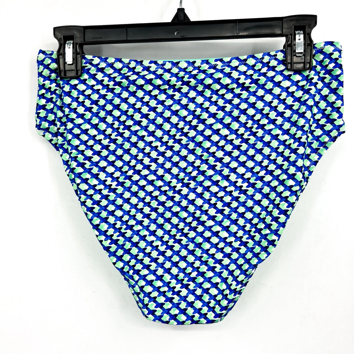 TOMMY BAHAMA Mosaic Bikini Bottoms Medium Beach Glass Blue Palm Modern NWT