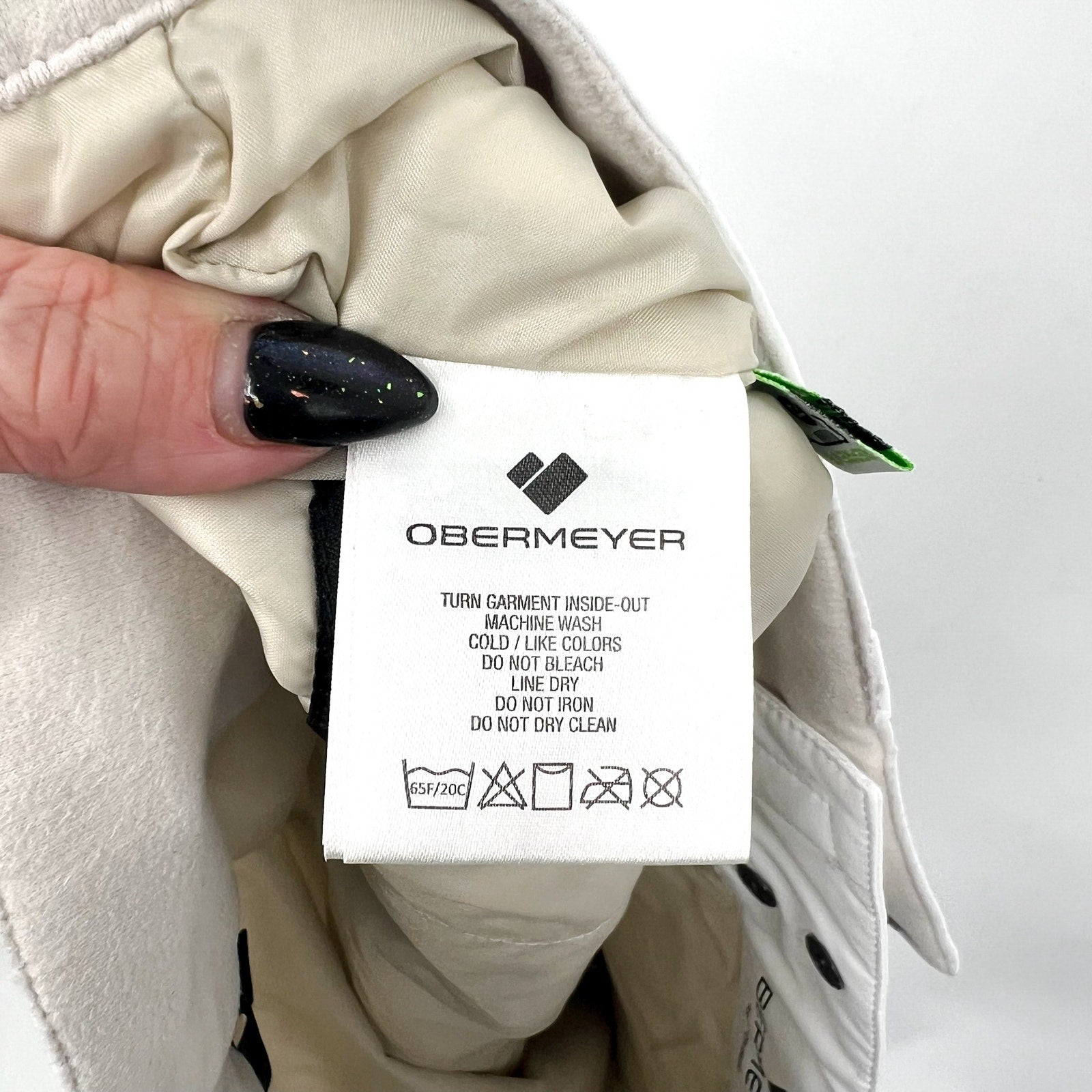 OBERMEYER Womens Malta Thermal Insulated Snow Pants Size 16 White NWT