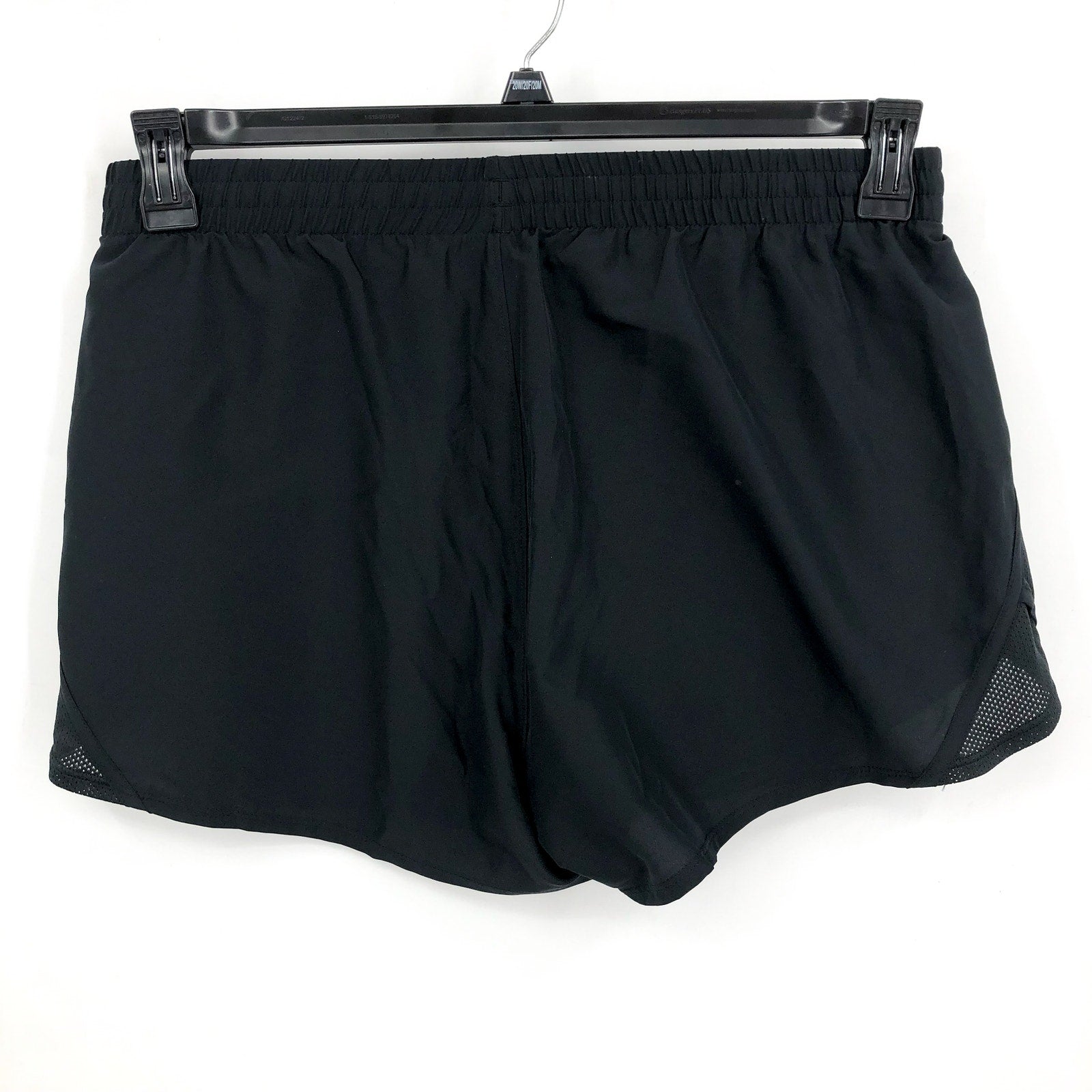 UNDER ARMOUR Women's Fly By 2 in 1 Athletic Shorts Large Black Stretch NWT