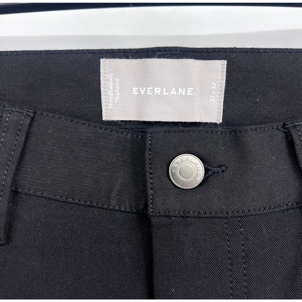 EVERLANE Men's The Performance 5-Pocket Pants 32x32 Black Chino NWT