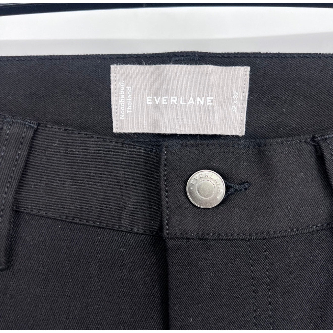EVERLANE Men's The Performance 5-Pocket Pants 32x32 Black Chino NWT
