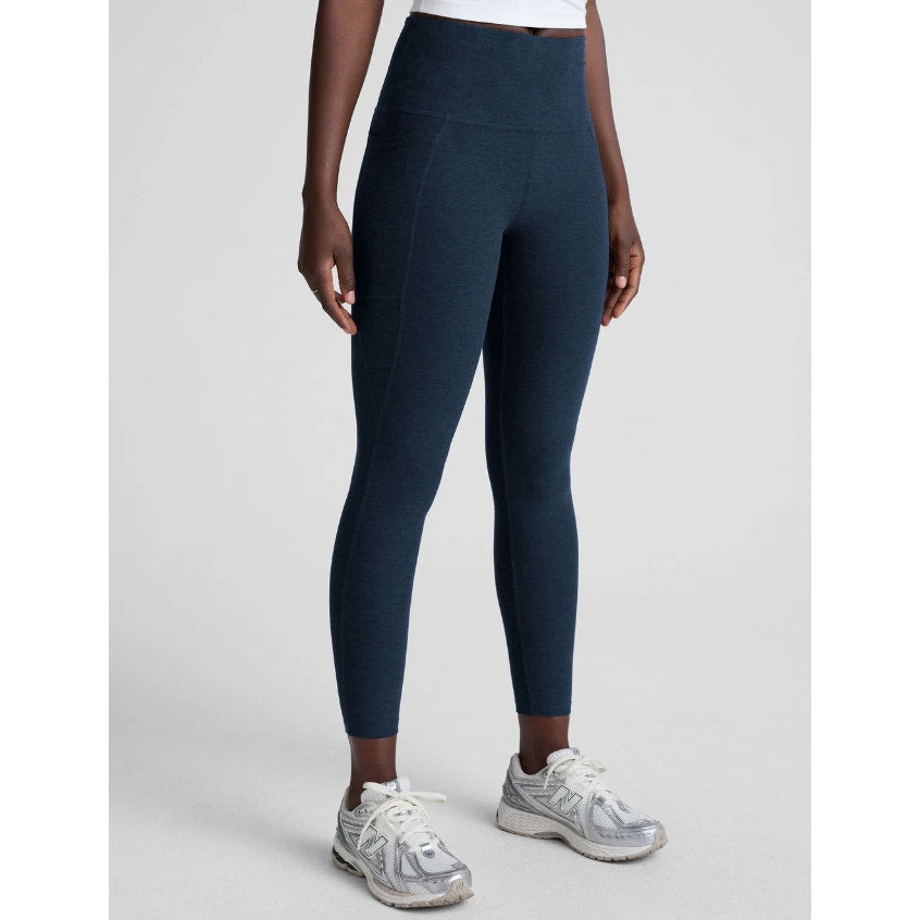 BEYOND YOGA Women's Out Of Pocket Midi Legging Medium Nocturnal Navy Blue NWT