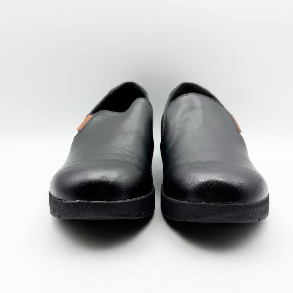 Revere Womens Panama Casual Sneakers US 11 M EU 42 Black Leather Slip On NIB