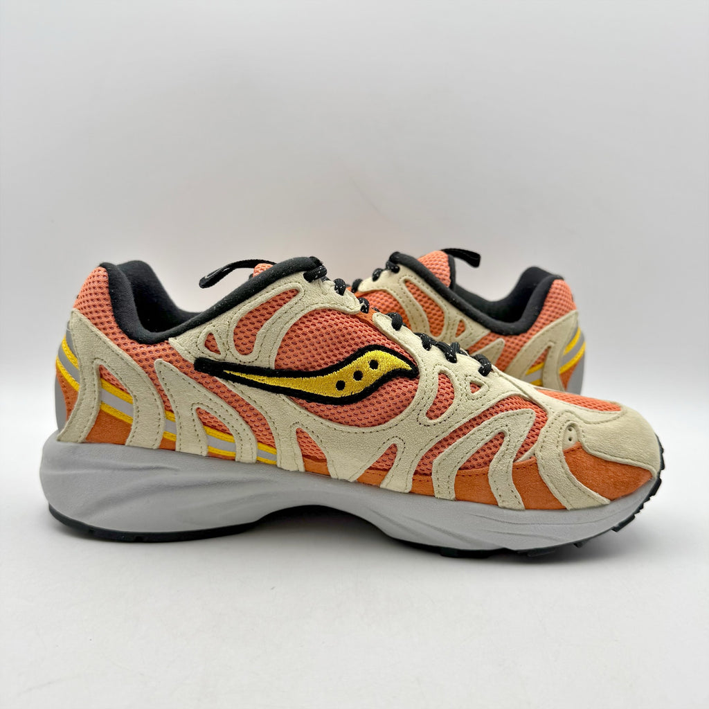 Saucony Mens Grid Azura 2000 Athletic Shoes Size 8 EU 41 Orange Tan NIB