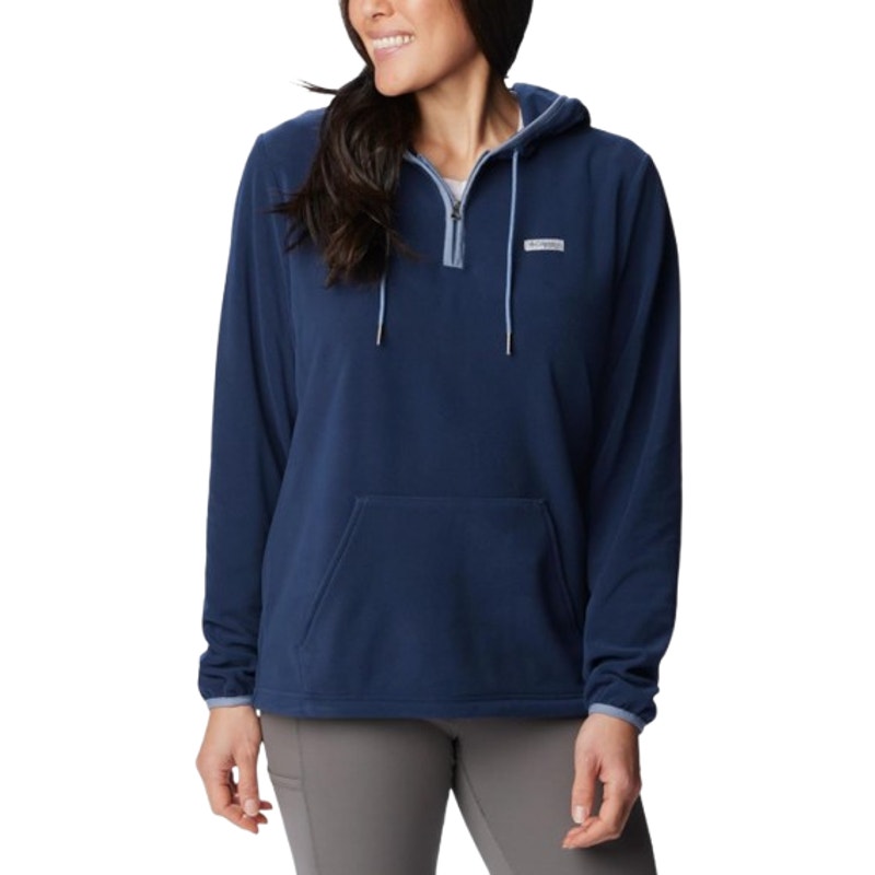 Columbia Womens Tidal Fleece Hoodie XS Blue Pocket Pullover NWT