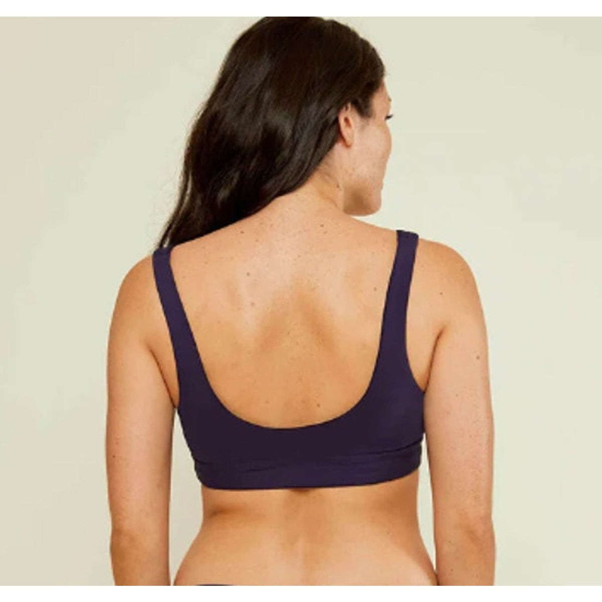 ANDIE SWIM Women's The Ventura Swim Top XXL Flat Navy Blue Scoop Neck NWT