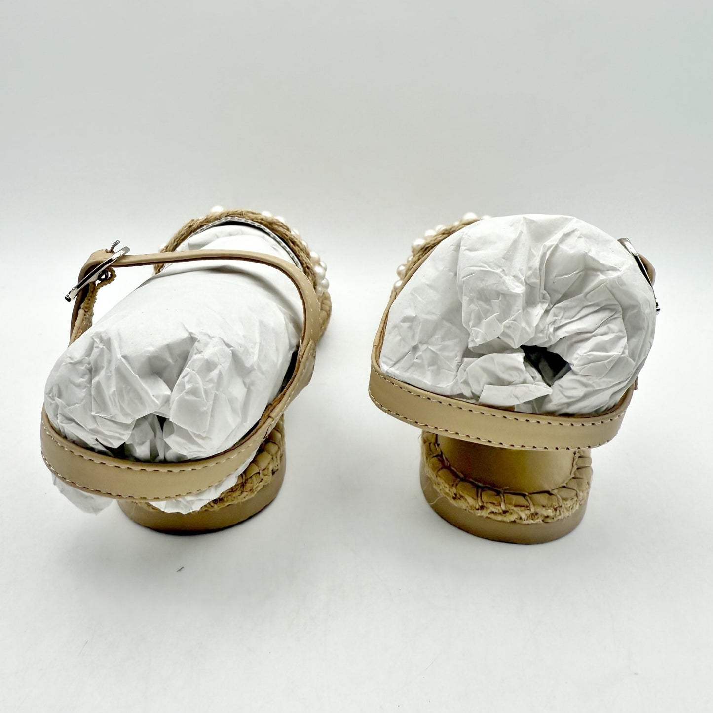 Sam Edelman Kids Holly Sandals US 1 M EU 32 Natural Beige Linen NIB