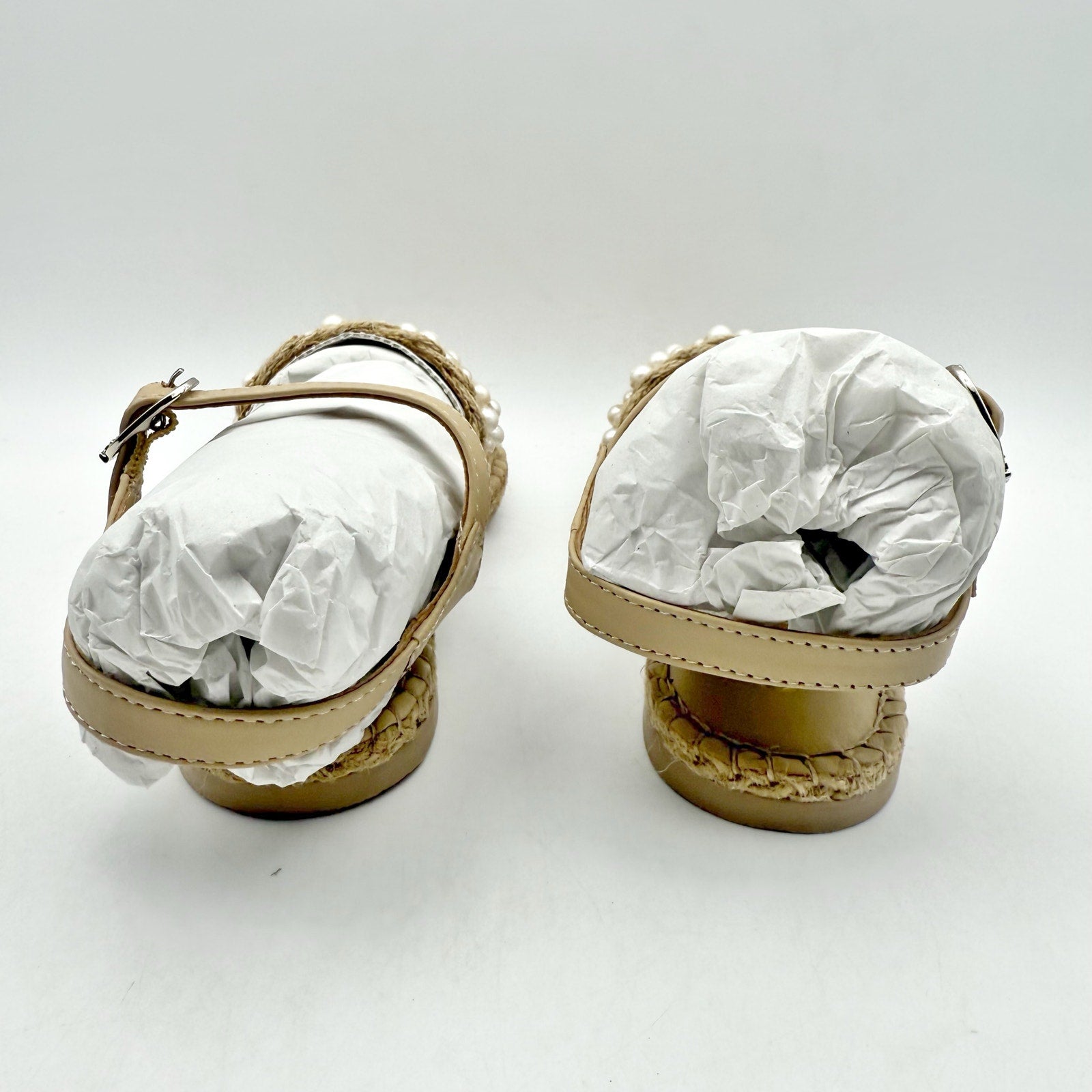 Sam Edelman Kids Holly Sandals US 1 M EU 32 Natural Beige Linen NIB