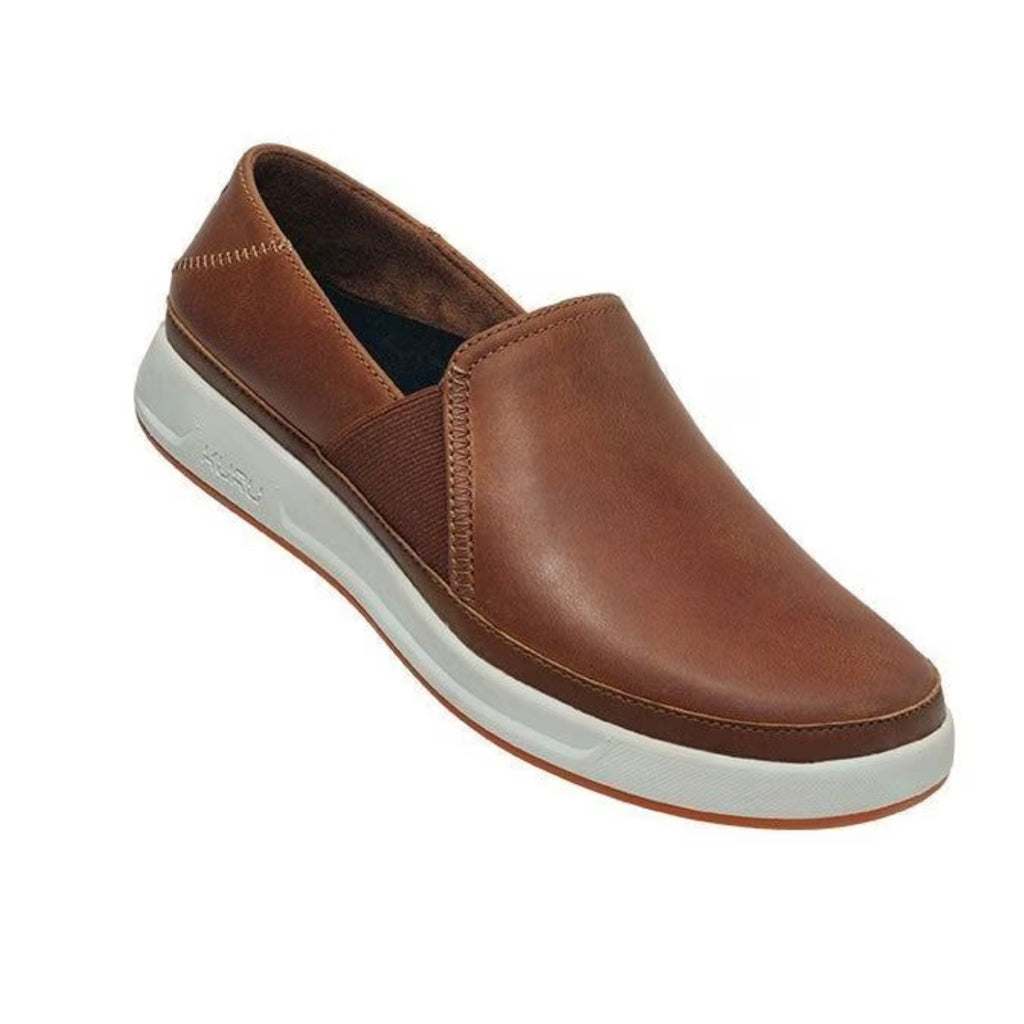 KURU Womens Roam Atla Slip On Sneakers Size 6 Cognac Brown Leather NIB