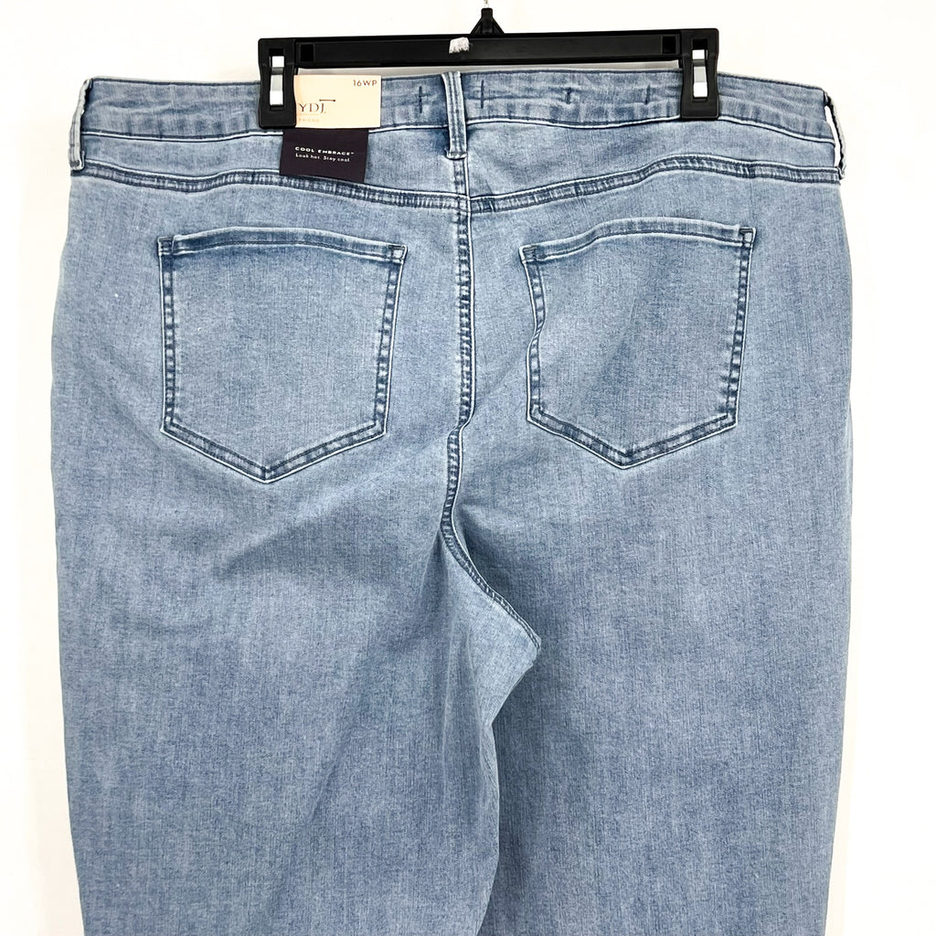 NYDJ Womens Margot Girlfriend Jeans Size 16W PETITE Kingston Blue NWT
