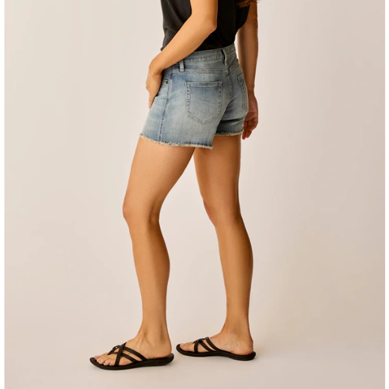 CARVE DESIGNS Women's Maui Cut-Off Jean Shorts Size 0 Beach Blue 4" Inseam NWT