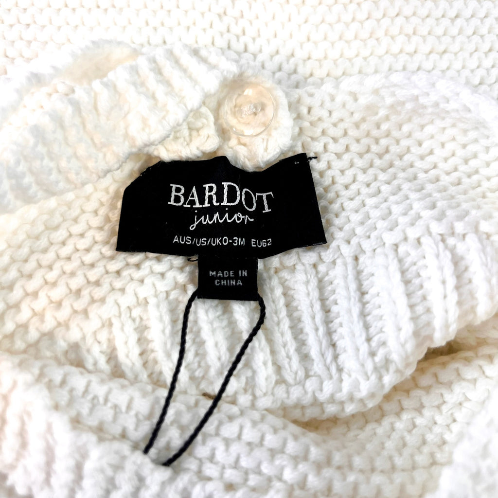 BARDOT JUNIOR Baby Girl Andi Knit Dress 0-3 Months Orchid White Sleeveless NWT