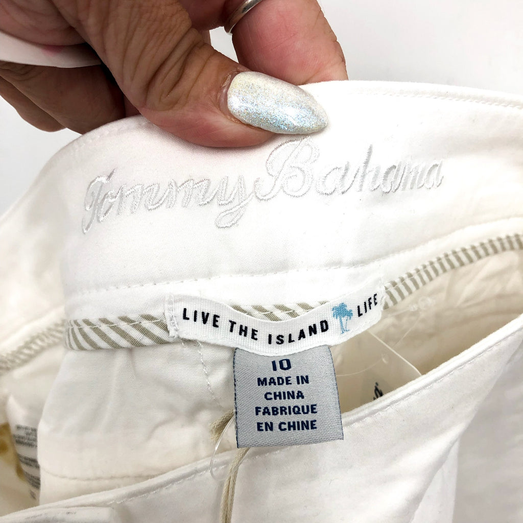 TOMMY BAHAMA Women's Boracay Shorts Size 10 White 7" Inseam NWT
