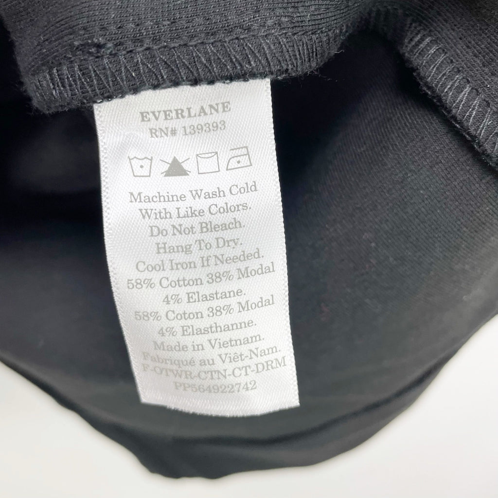 Everlane Womens The Dream Coat Small Black Overcoat Knit Long NWT